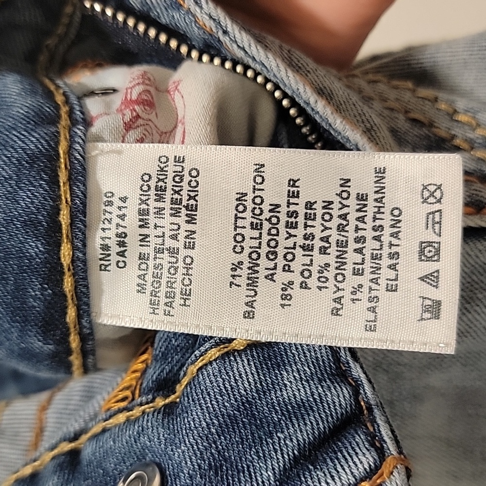 True Religion Women's Light Blue Skinny Jeans Size 26 - Picture 4 of 12